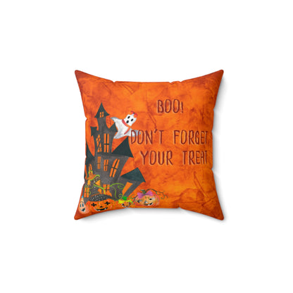 Boo! Spun Polyester Square Pillow