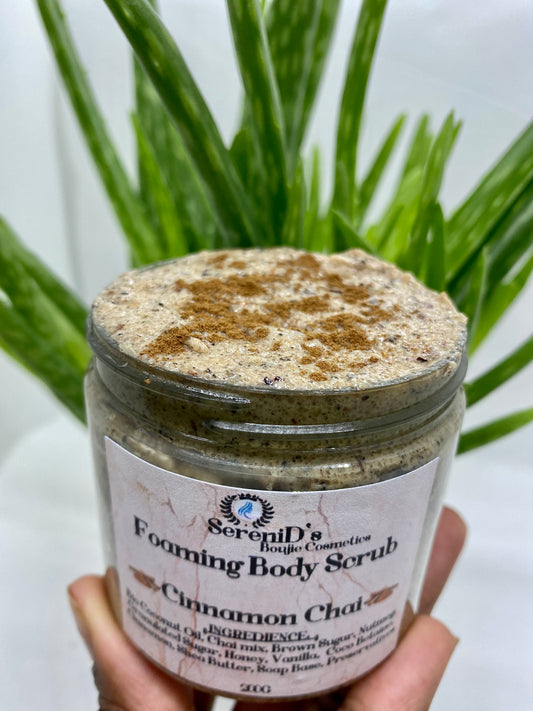 Foaming Cinnamon Chia Body Scrub/ Zimt-Chia-Honig-Schaumkörperpeeling