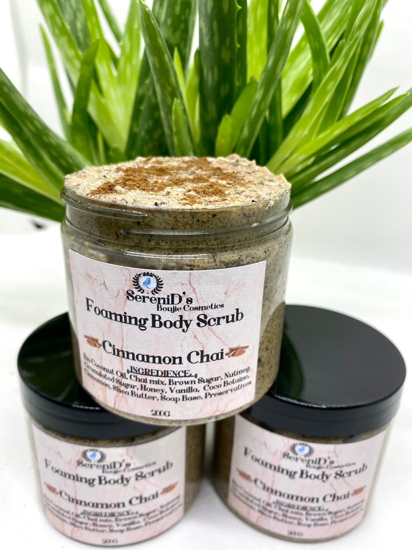 Foaming Cinnamon Chia Body Scrub/ Zimt-Chia-Honig-Schaumkörperpeeling