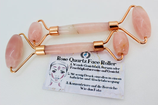 Rose Quartz Facial Roller/Rosequartz Gesichtsroller