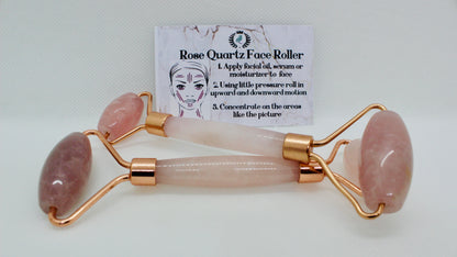 Rose Quartz Facial Roller/Rosequartz Gesichtsroller